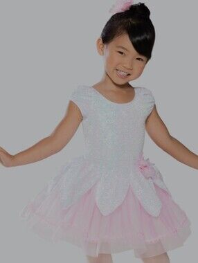 Revolution Girl Sparkle Pink and White Tulle Ballet Costume